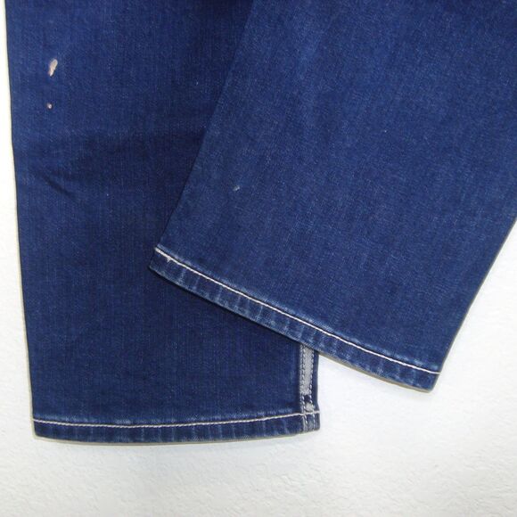 BLACK STONE Original Denim Mens Distressed Moto Blue Denim Jeans - Picture 13 of 13